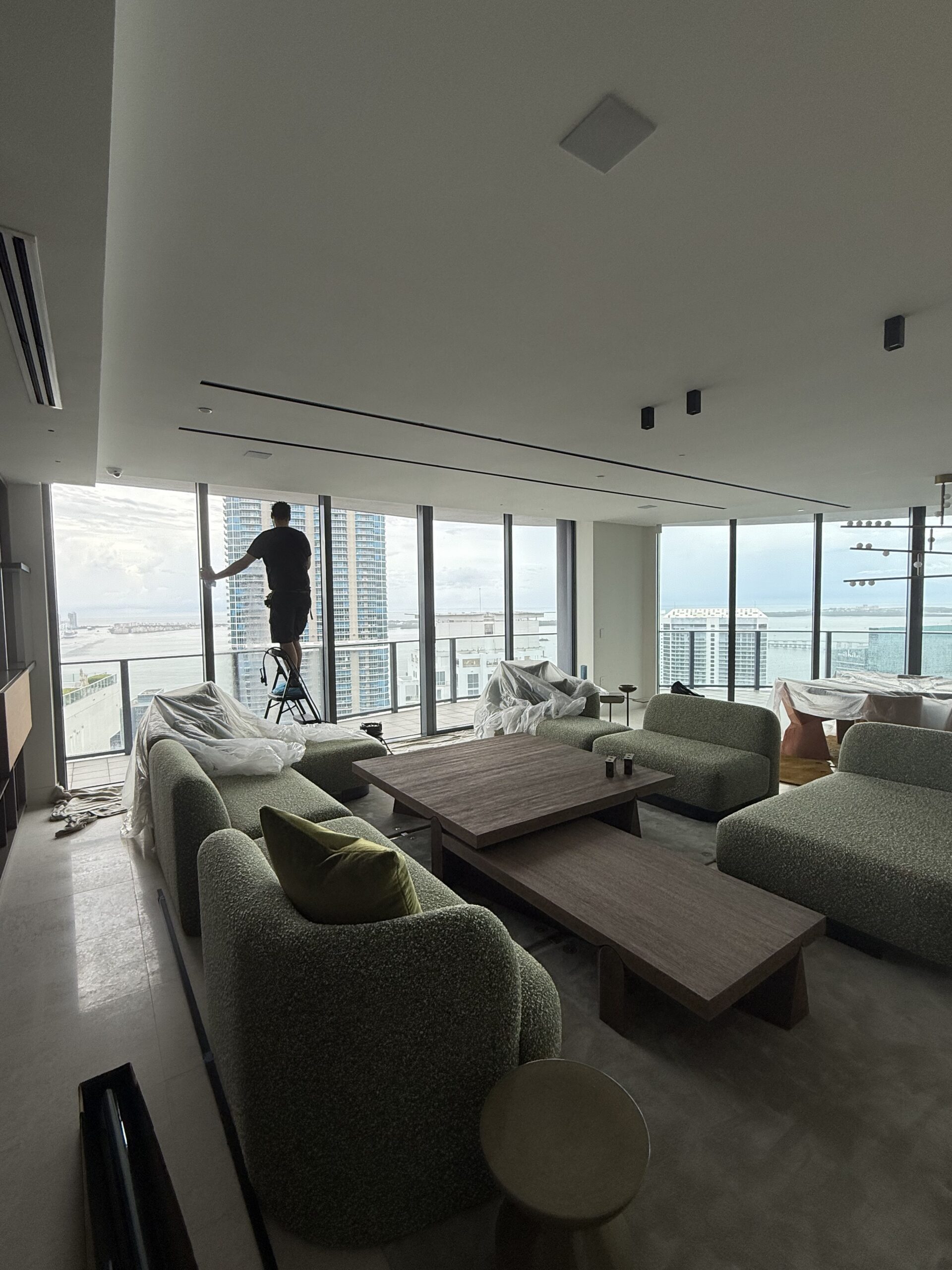Downtown Miami condo window tint